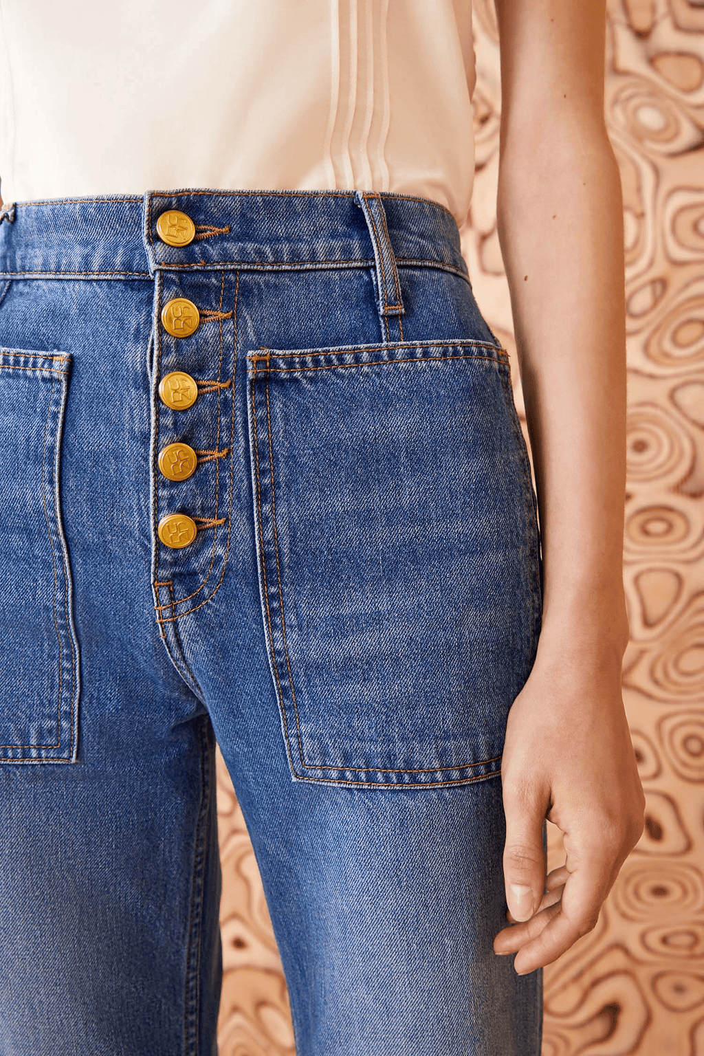 High Kick Straight Leg Jeans