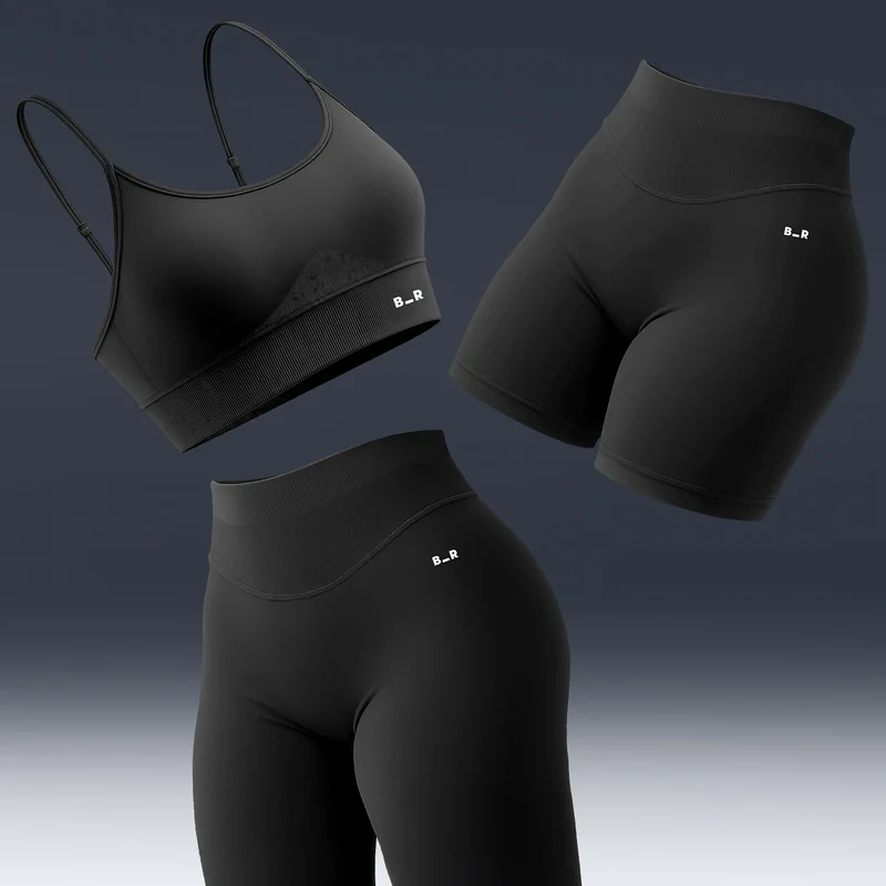 Women's sportswear set (three-piece set)